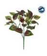 GloboStar® AMARANTHUS TRICOLOR 78296 Τεχνητό Φυτό Αμάραντος Τρίχρωμος - Μπουκέτο Διακοσμητικών Φυτών - Κλαδιών με Φύλλωμα Πράσινο - Κόκκινο - Κίτρινο Υ34cm